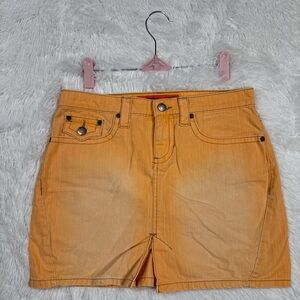 Chic Orange Mini Skirt